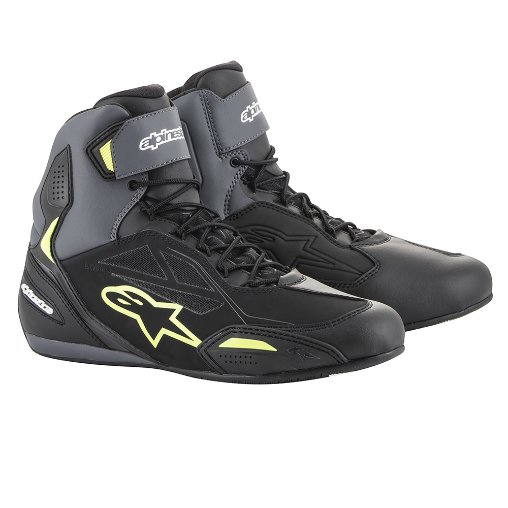 Alpinestars Alpinestars Faster 3 Drystar Shoes Black Grey & Yellow Fluo